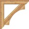 Ekena Millwork Westlake Slat Rough Sawn Bracket w/ Offset Brace, Western Red Cedar, 8"W x 44"D x 44"H BKT0806X44X44WTL06RWR - alternate 4
